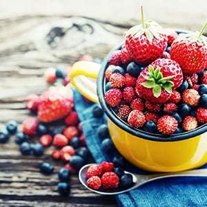 Foods like banana and berries are great laxative foods for natural constipation relief.