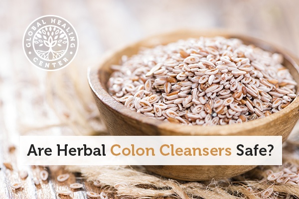 A bowl of psyllium seeds. Herbal colon cleansers are becoming increasingly popular but not all of them are safe for you.