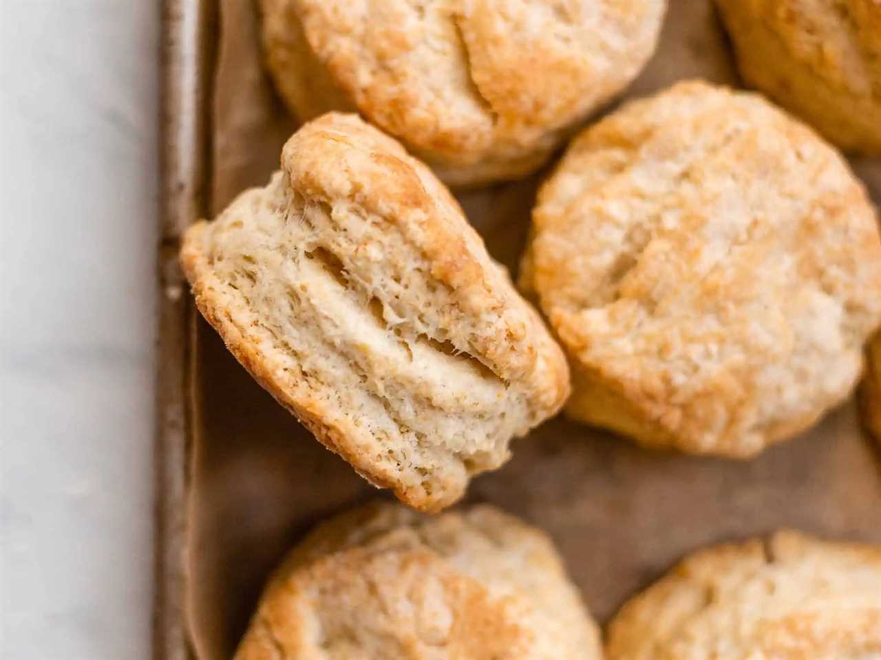 Buttery Flaky Sourdough Biscuits From Scratch