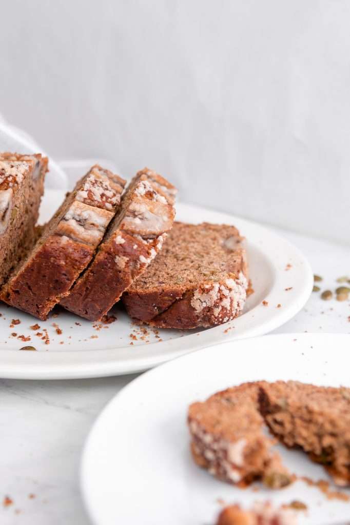 Sourdough Banana Bread with Sprouted Rye and Chia Seeds