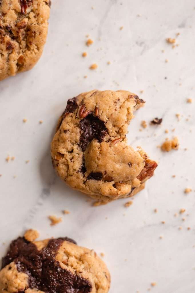 Sourdough Chocolate Chip Cookies with Pumpkin and Pecans