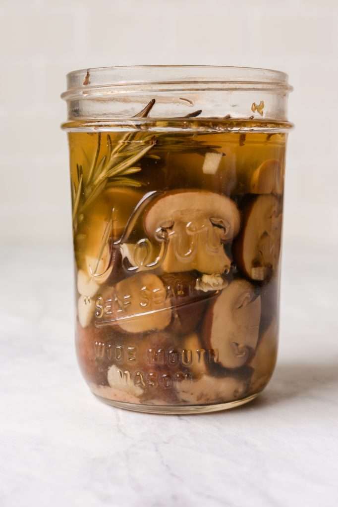 Fermented Mushrooms with Garlic and Rosemary