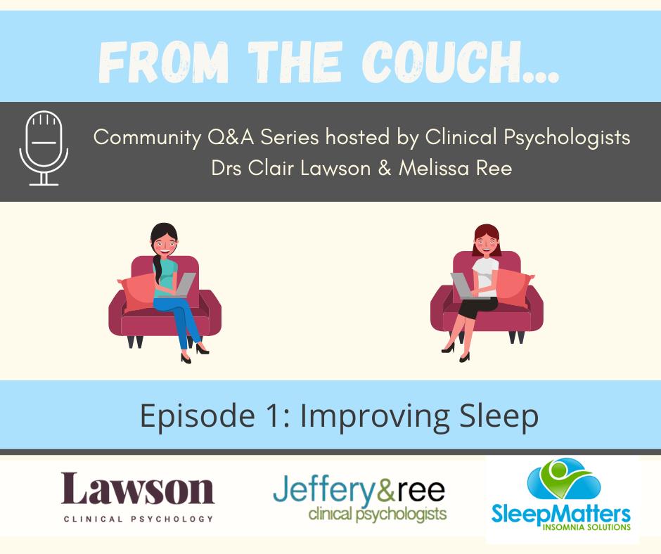 Join us for our free online community Q&A series: “From the Couch”