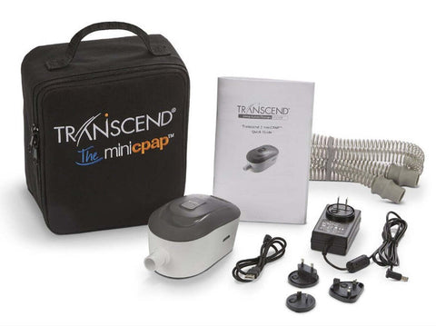 Transcend 3 mini CPAP and accessories